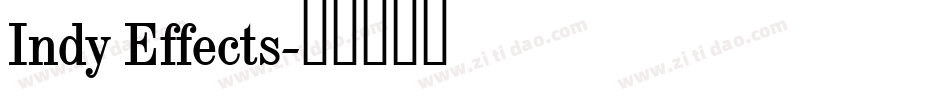 Indy Effects字体转换